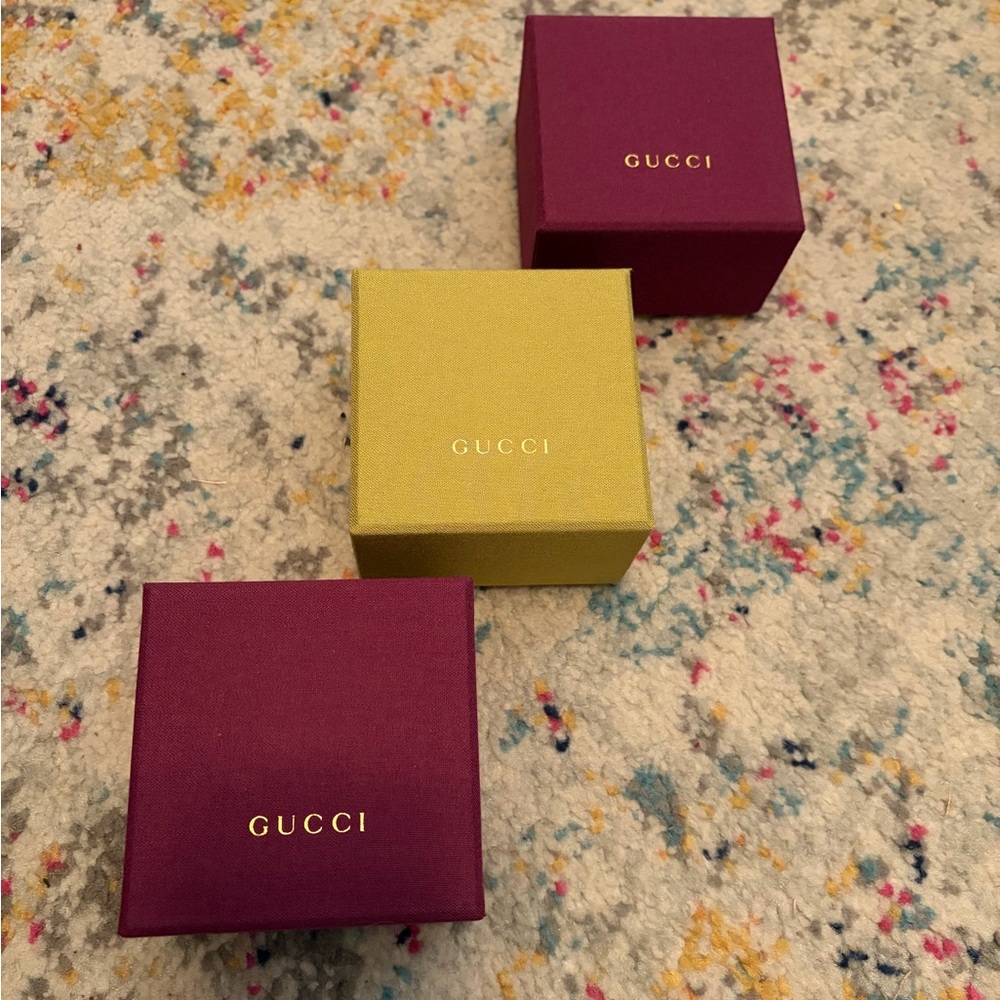 Gucci Trio Gift Box Set - Burgundy, Olive, Maroon